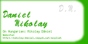 daniel mikolay business card